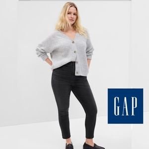 GAP Sky High True Skinny Absolute Black Jeans 30 / 10